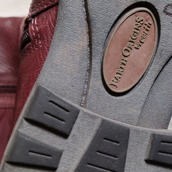 Earth Origins Penelope brown leather boots sz 7W. - Picture 2 of 15
